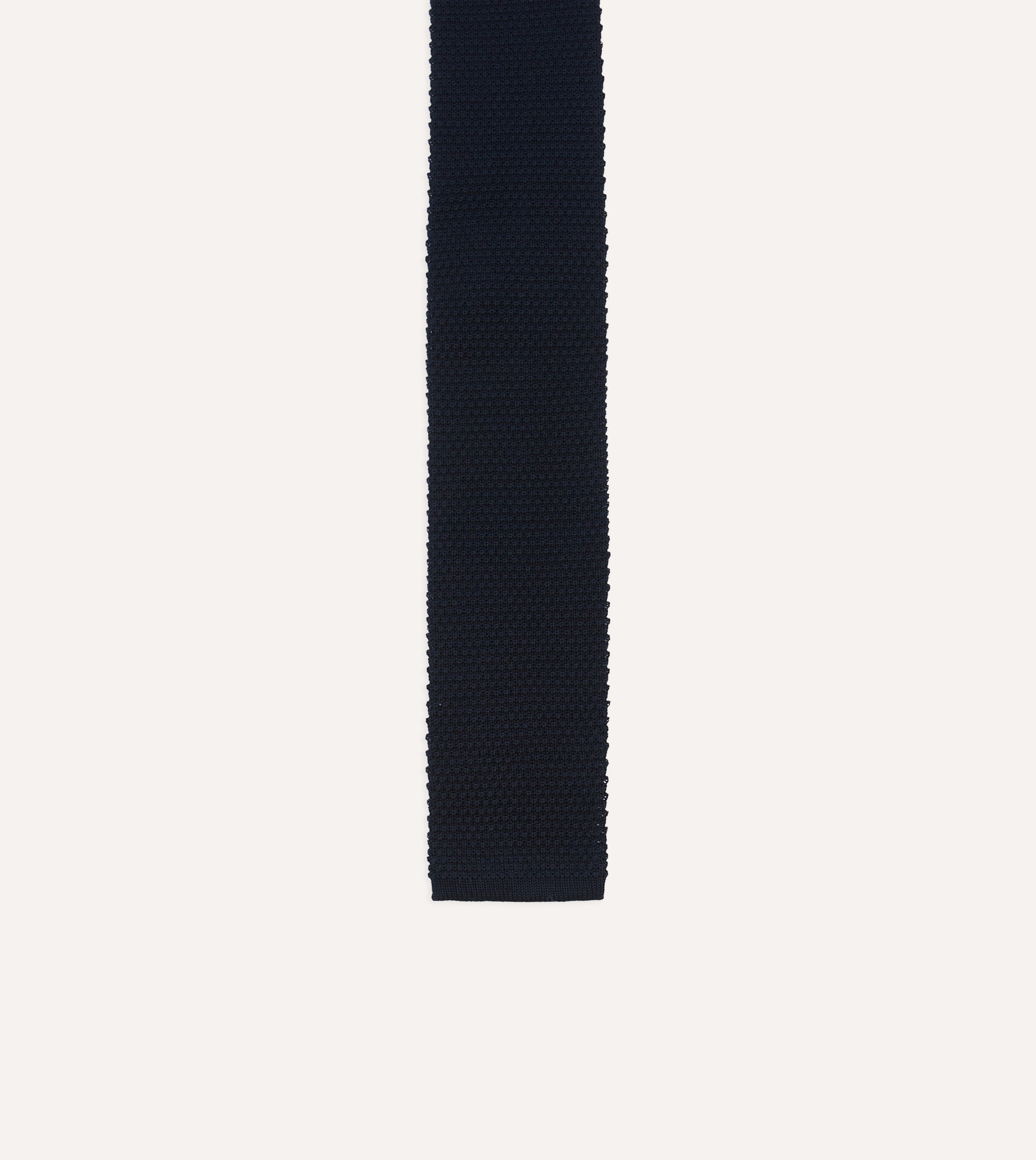 Drake's & New Balance Knitted Cotton Tie for Men - Classic Slim Necktie for Business, Office & Formal Occasions