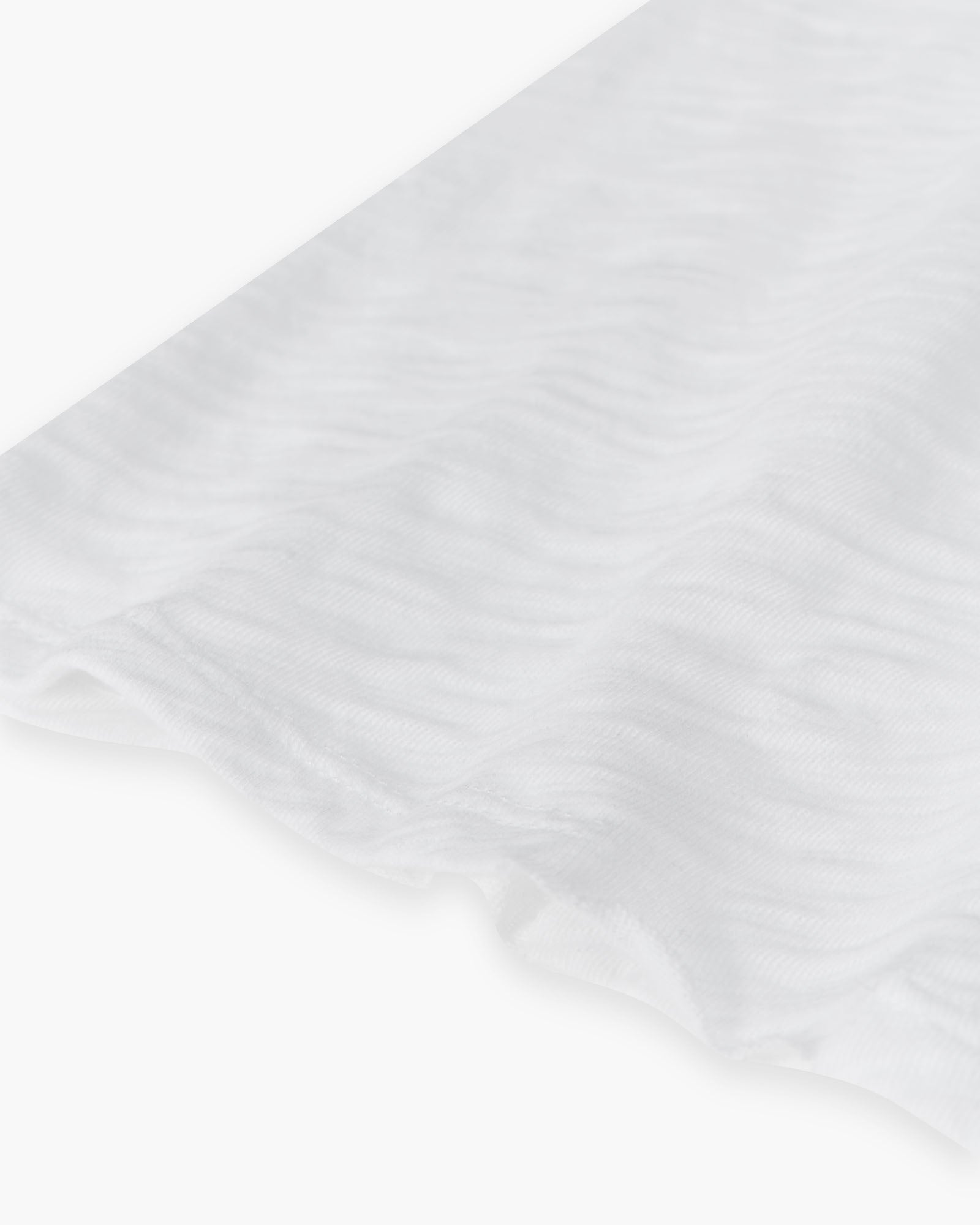 Slub Jersey Long Sleeve V Neck T-Shirt for Women - Soft Cotton White Tee - Casual Wear & Layering Essential