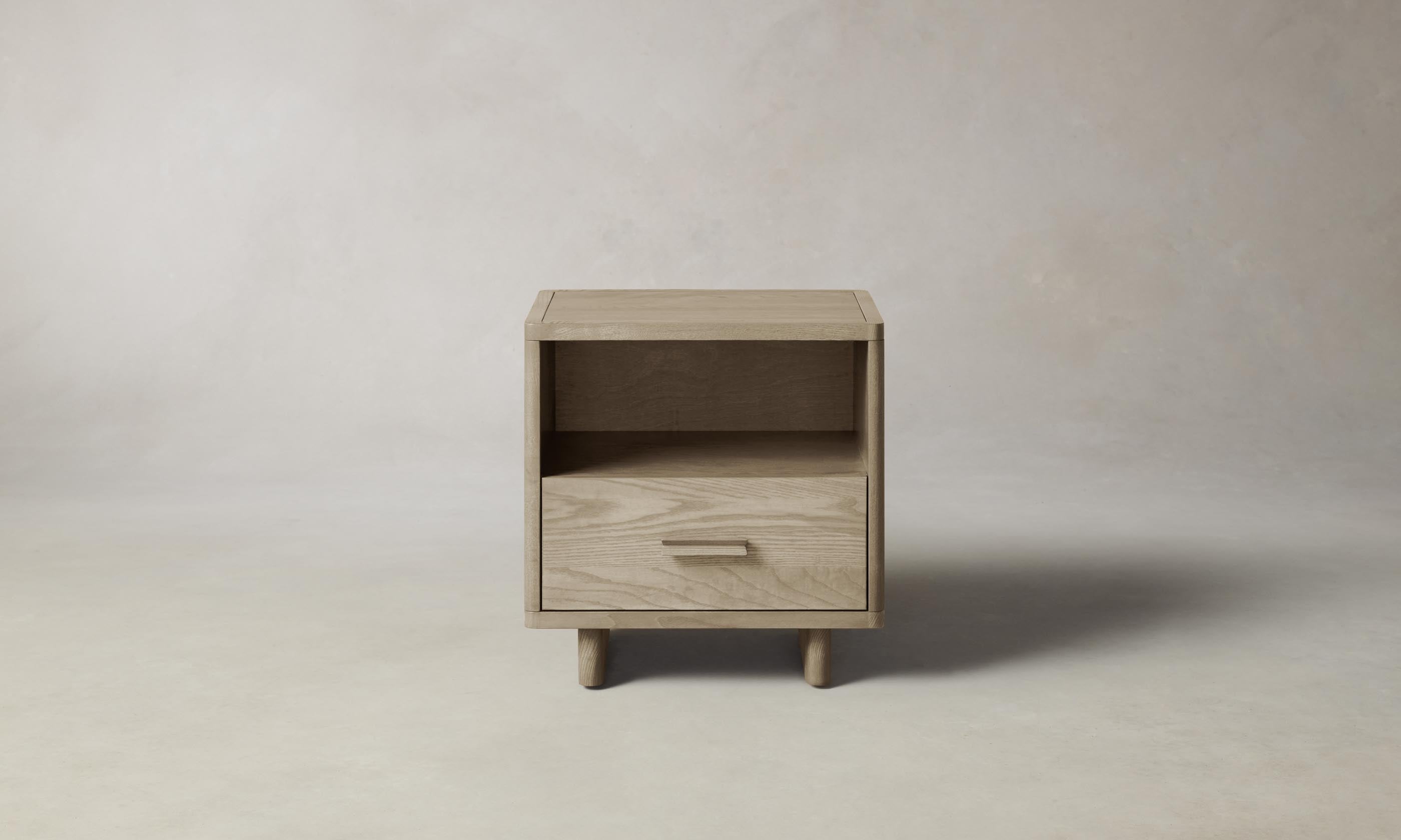 Clinton Petite Nightstand - Small Bedside Table with Drawer for Bedroom, Modern Night Stand for Home Decor & Storage - Perfect for Apartments, Dorms, and Guest Rooms