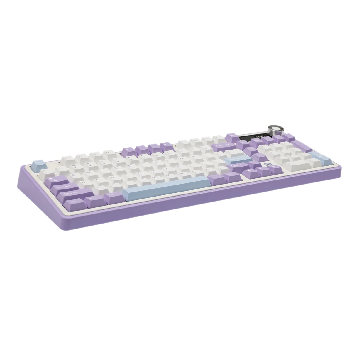 Ajazz AK980 RGB Mechanical Keyboard - Purple, White & Blue - Wired & Wireless with Screen - Maillard Switches - Perfect for Gaming, Typing & Office Work