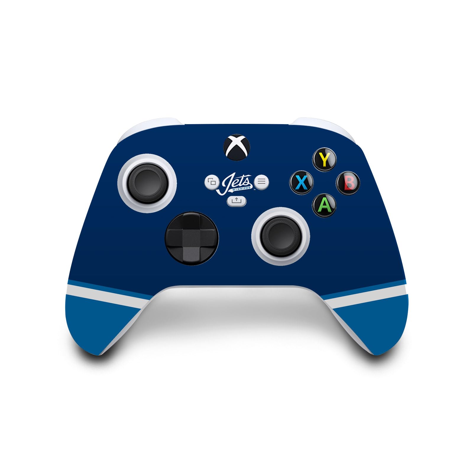 Officially Licensed NHL Winnipeg Jets Vinyl Sticker Gaming Skin Decal for Xbox Series S Console & Controller Bundle - Durable Protective Cover for Gamers & Hockey Fans - Perfect for Gaming Setups & Sports Themed Rooms