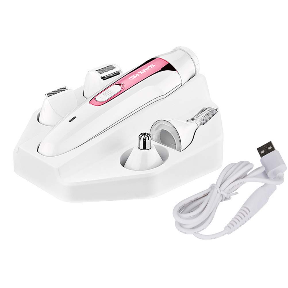 Electric Shaver for Women - Rechargeable Eyebrow & Facial Hair Remover, Multifunction Lady Shaver with Precision Trimmer for Smooth Skin - Perfect for Travel, Home & Salon Use
