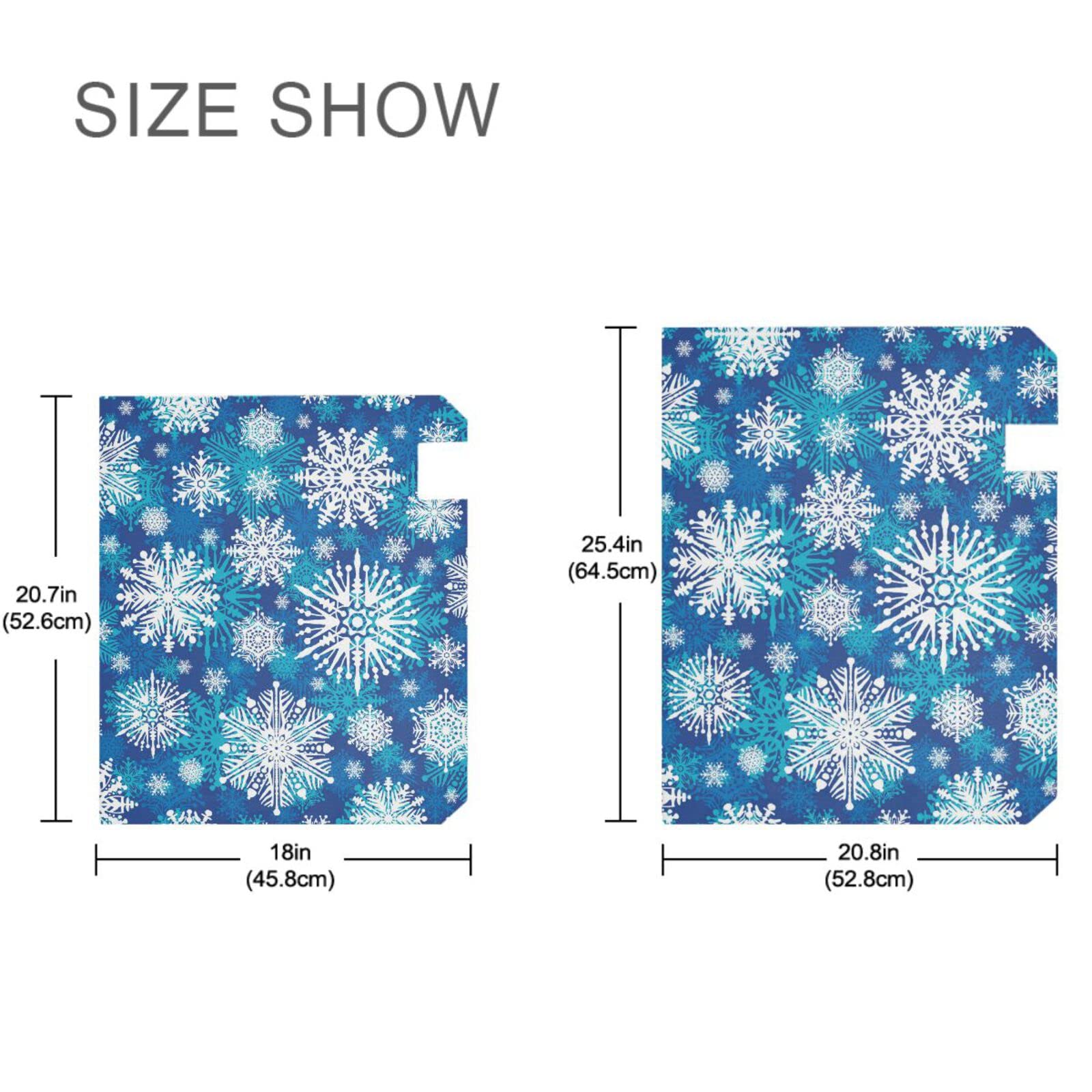 Magnetic Mailbox Cover 18x21 Inch - Snowflake Christmas Winter Design for Outdoor Mailbox Wraps | Weatherproof Decorative Mailbox Cover for Holiday Season & Winter Decor