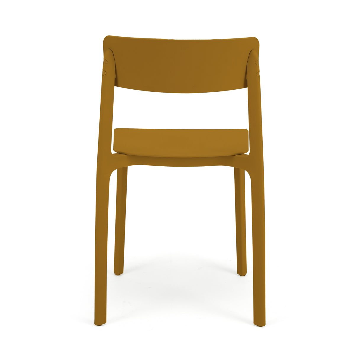 Modern Clay Stacking Dining Chair - Lightweight, Durable & Space-Saving Stackable Chairs for Kitchen, Restaurant, Cafe & Outdoor Use