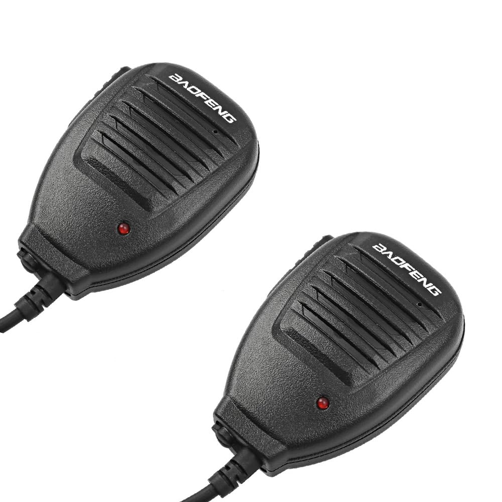Baofeng UV-5R BF-888S Kenwood Walkie Talkie Handheld Speaker with Microphone - 2 Pack for Outdoor Adventures, Hiking, Camping & Emergency Communication