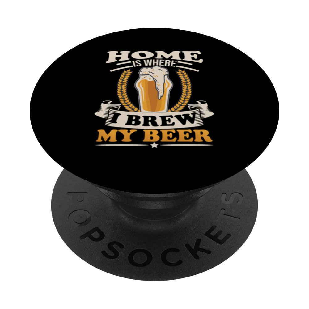 Funny Home Brewer PopSockets Swappable PopGrip | Beer Lover Gift for Home Brewing Enthusiasts | Perfect for Phones, Tablets & DIY Beer Making Accessories