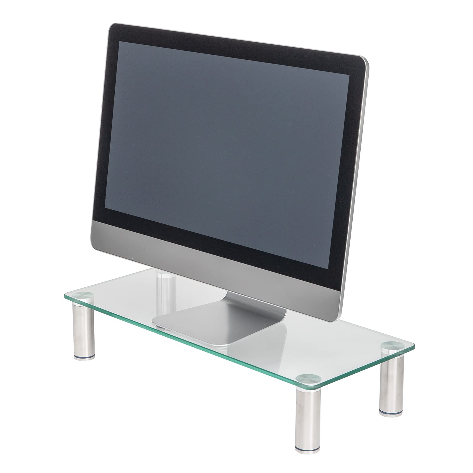 Red Pig Clear Acrylic Monitor Stand Riser for Flat Screen LCD LED TV, Laptop, Notebook & Xbox One - Perfect for Home Office, Gaming Setup & Workspace Organization