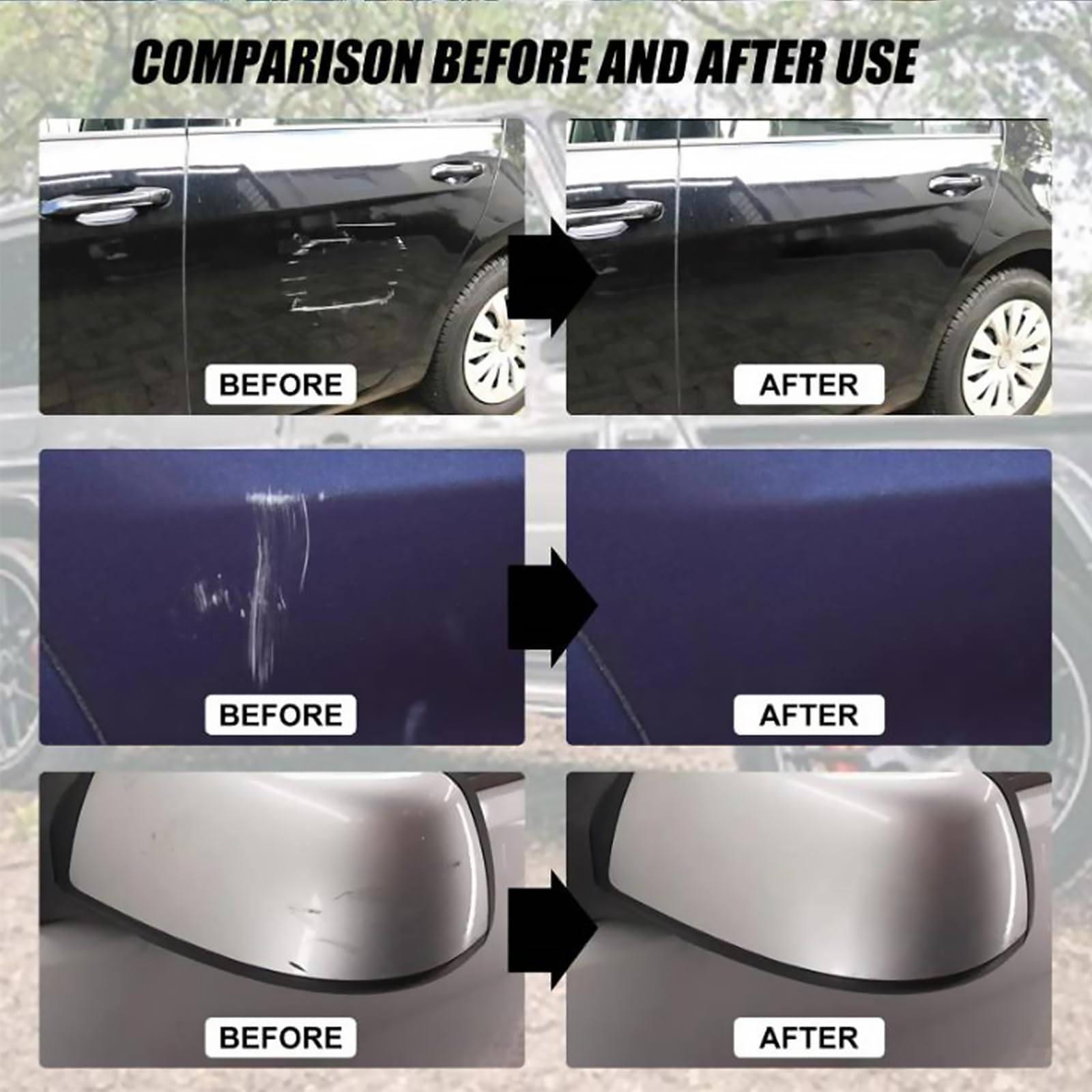 Professional Car Scratch Repair Kit - 2 Sets of Premium Car Scratch Remover Wax for Paint Scratch Repair & Restoration | Perfect for DIY Car Detailing, Minor Scratch Removal & Vehicle Surface Protection
