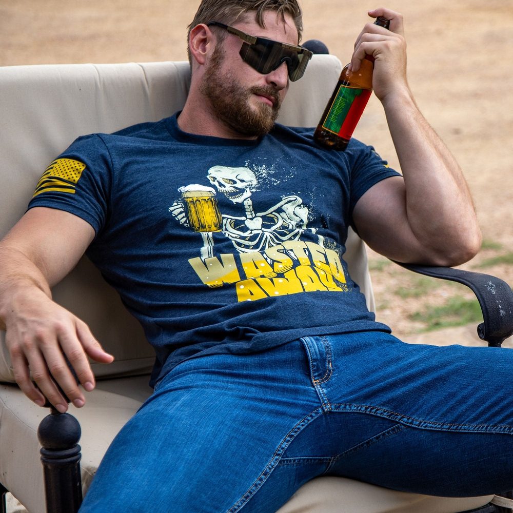 Wasted Away T-Shirt - Midnight Navy | Comfortable & Stylish Cotton Tee for Men & Women | Perfect for Casual Wear, Outings & Everyday Fashion
