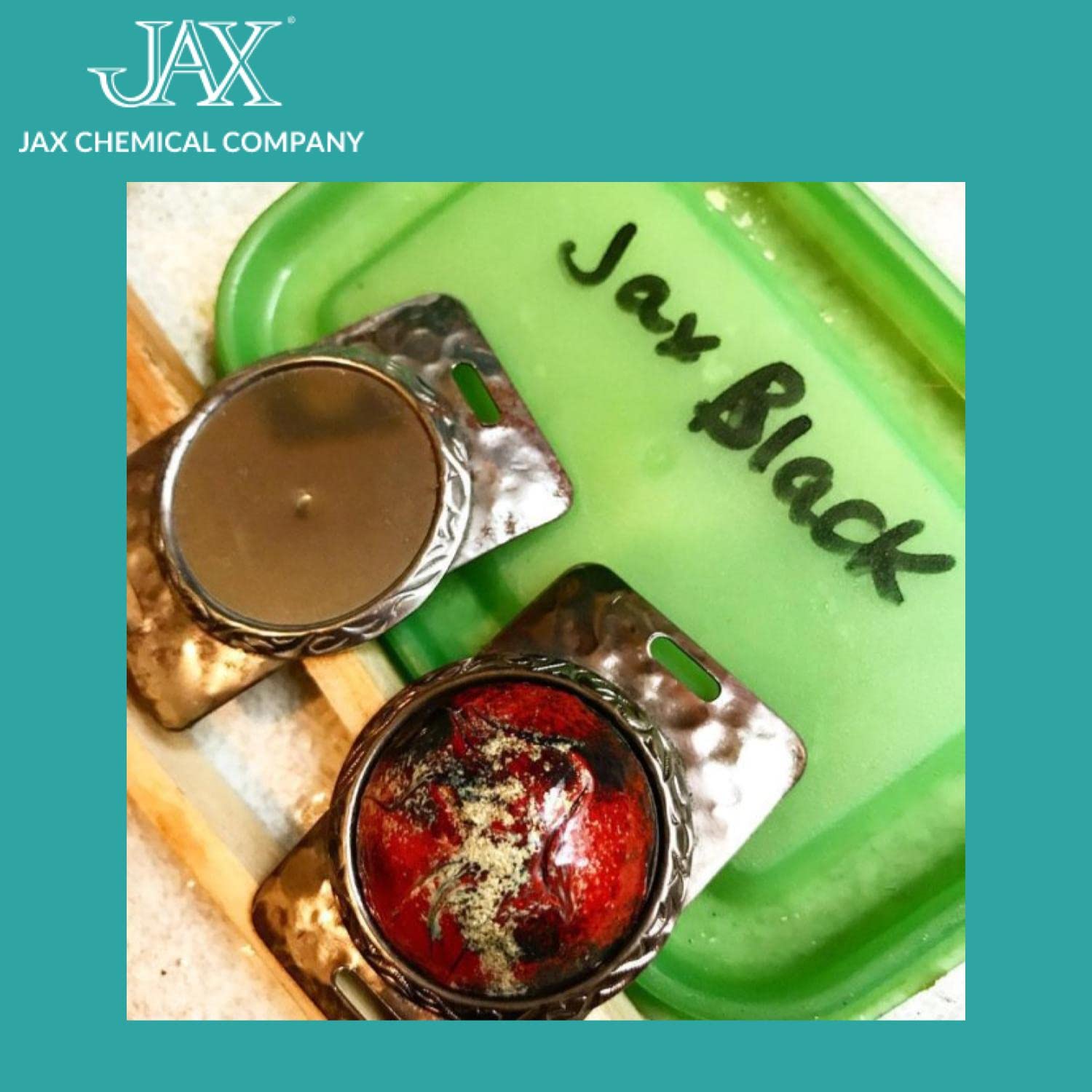 JAX Black Darkener Metal Finishing Solution - 2oz Antique Patina for Metal Without Heat or Electricity - Perfect for Jewelry Making, Knife Blackening & DIY Metal Crafts