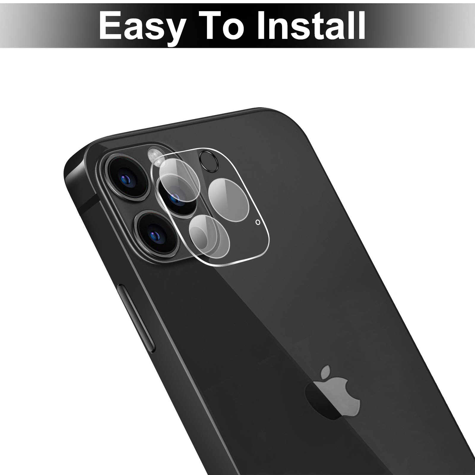 Beeyoka [2 Pack] iPhone 12 Pro Camera Lens Protector - HD Clear Tempered Glass Screen Protector Film for 6.1 Inch iPhone 12 Pro - Scratch Resistant & Bubble Free Installation - Perfect for Outdoor Photography & Travel Protection