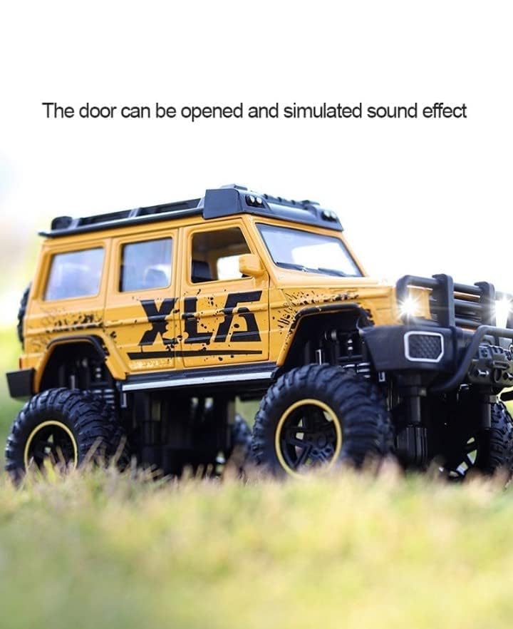 Exegi Enterprise 1:22 Scale Diecast Alloy Sports Car Model with Working Doors, Pull Back Action, Music & LED Lights - 4 Pack Collectible Toy Cars for Kids & Adults - Perfect for Display, Gifts & Racing Play