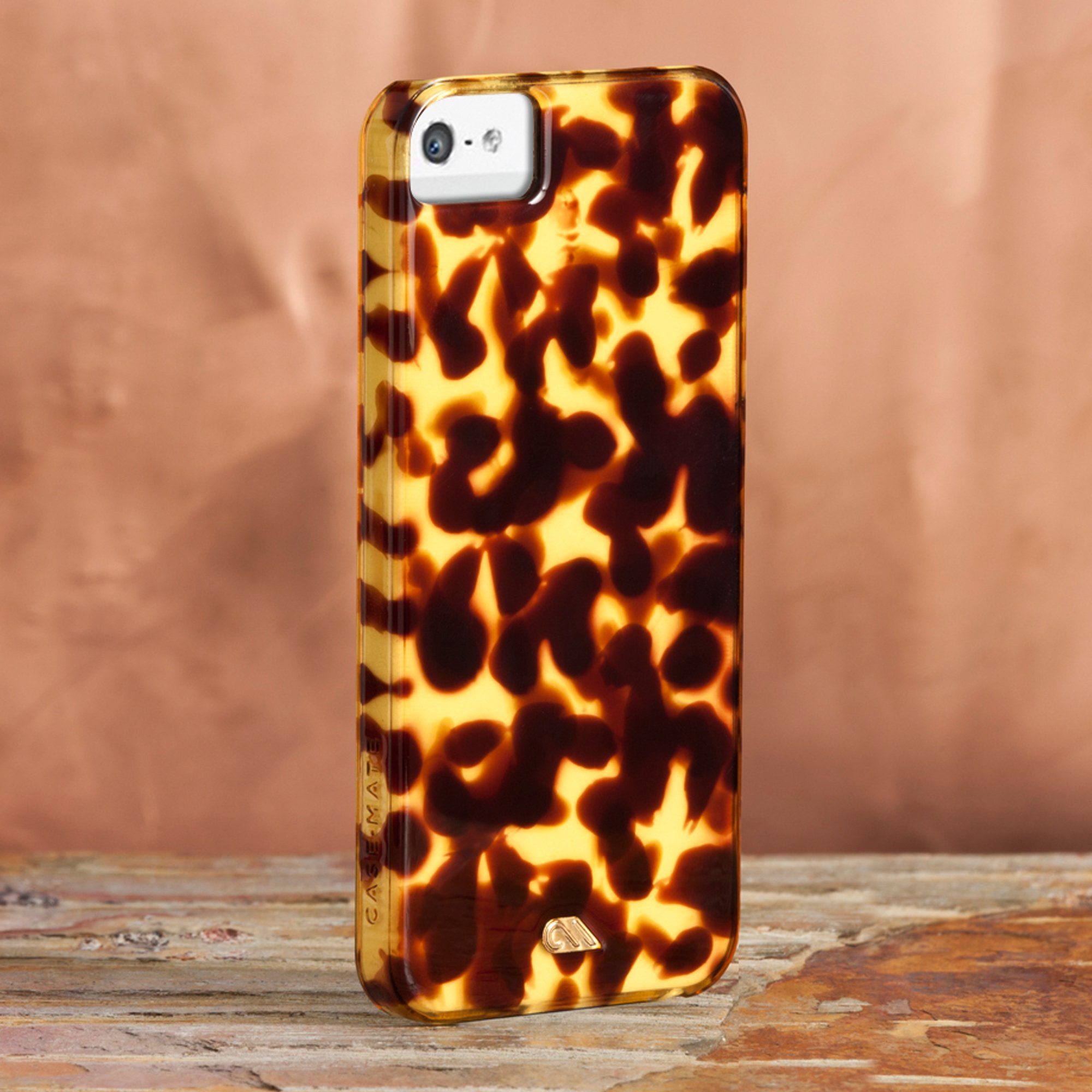 Case Mate iPhone 5 Tortoise Shell Protective Case - Brown Matte Finish with Retail Packaging | Slim Durable Cover for Everyday Use, Work & Travel
