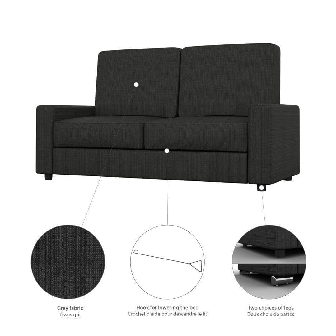 Space-Saving Full Murphy Wall Bed with Sofa - 2 Color Options | Perfect for Small Apartments, Guest Rooms & Studio Living