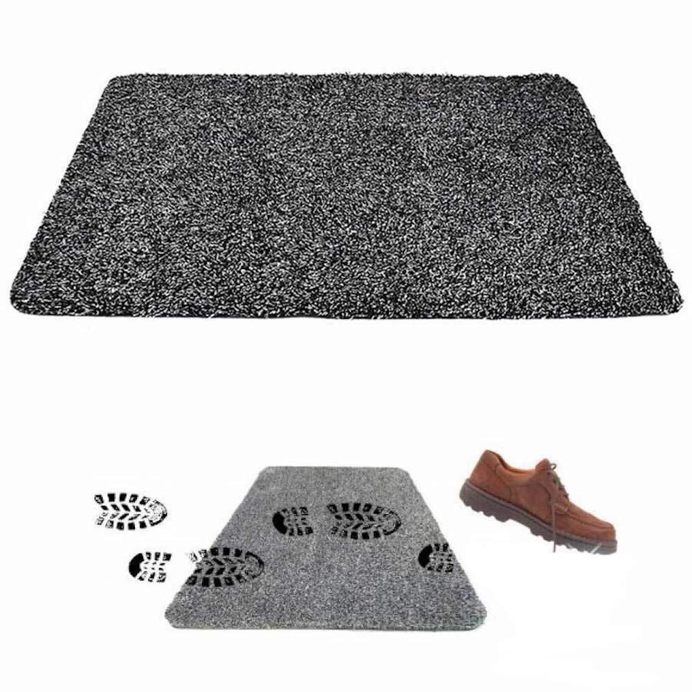 Non-Slip Floor Entryway Clean Step Door Mat - Gray | Washable & Durable | Perfect for Home, Office & Mudroom Entrance
