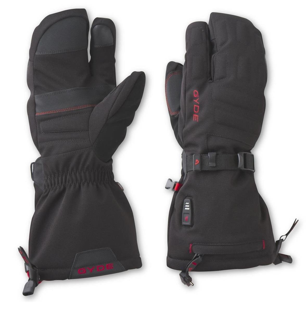 Gerbing Gyde 3-Finger Heated Gloves for Motorcycle Riding - X-Small Size | Battery-Powered Warm Gloves for Winter Sports & Outdoor Activities