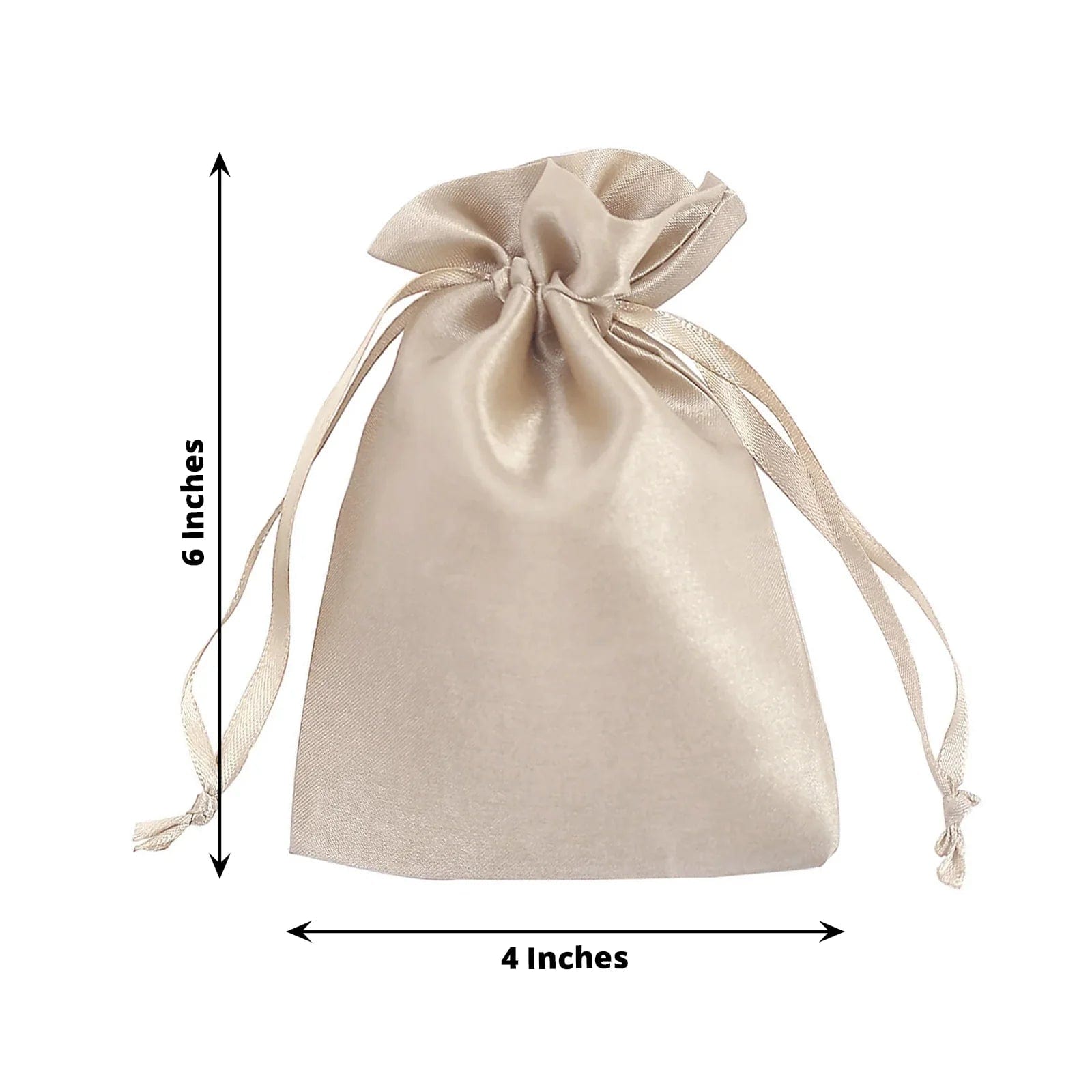 12-Pack 4x6 Inch Satin Drawstring Bags - Small Gift Bags for Jewelry, Candles, Wedding Favors & Party Decorations