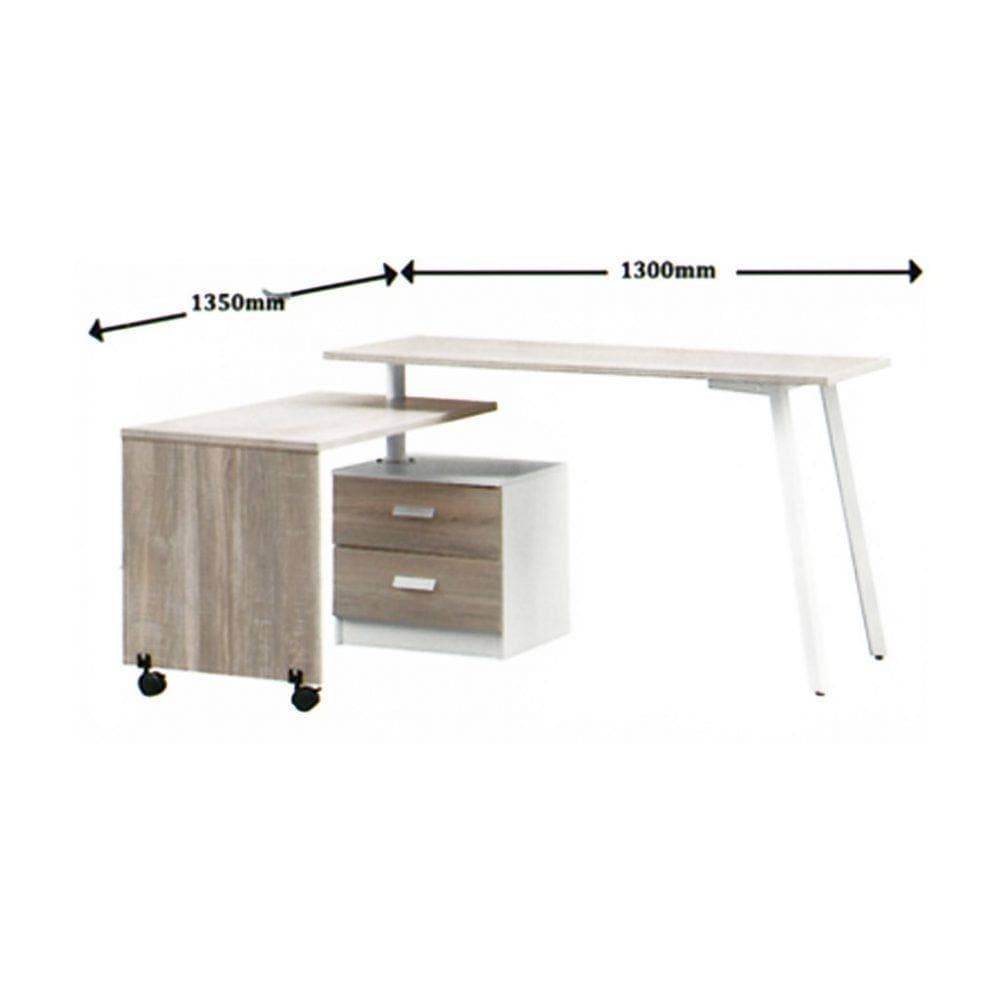Flynn Extendable Study Table - Adjustable Height Home Office Desk for Students & Professionals | Perfect for Small Spaces, Dorm Rooms & Remote Work
