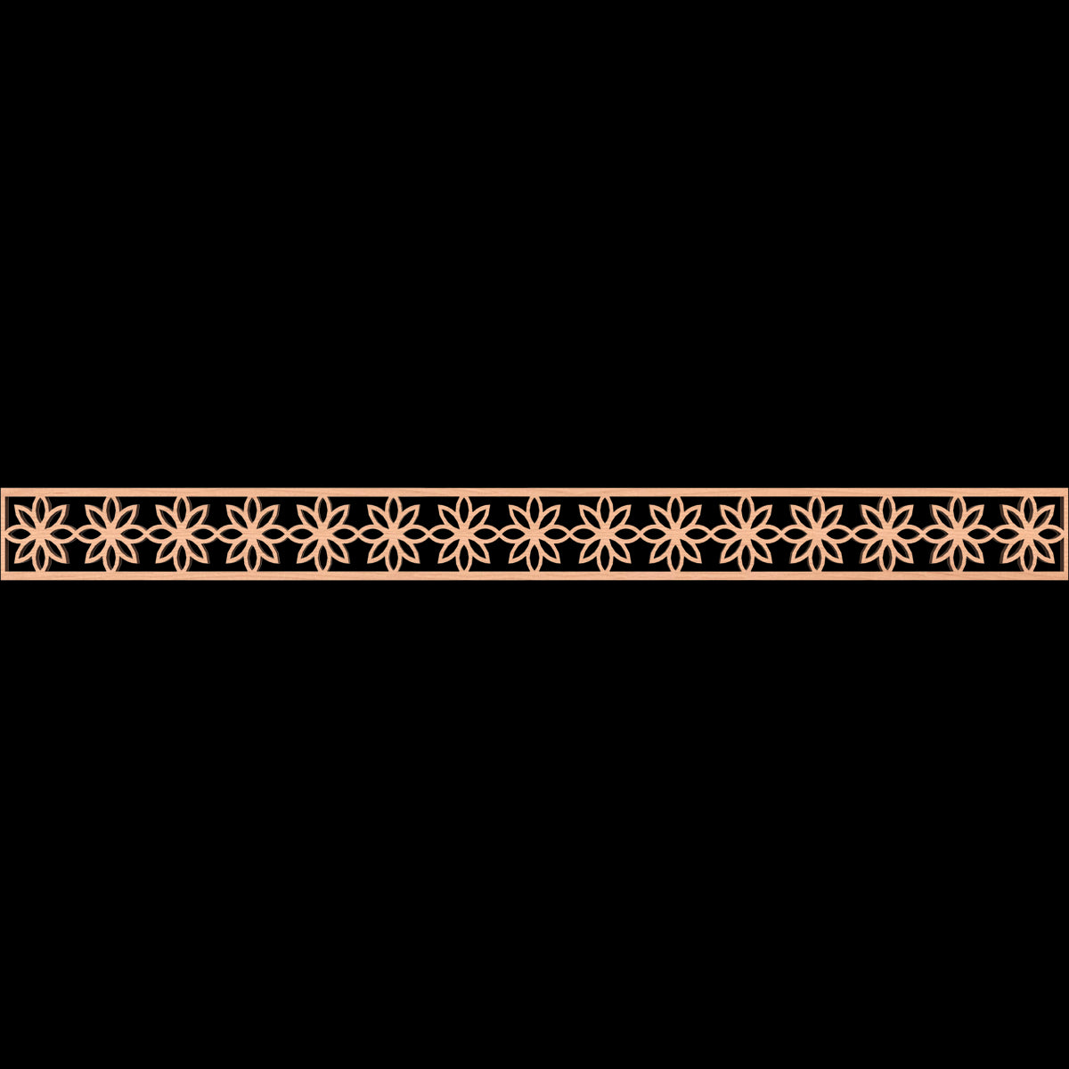Daisy Fretwork Moulding - Decorative Wood Trim for Home Decor, DIY Crafts, and Furniture Accents | Perfect for Wall Paneling, Cabinet Doors, and Picture Frames