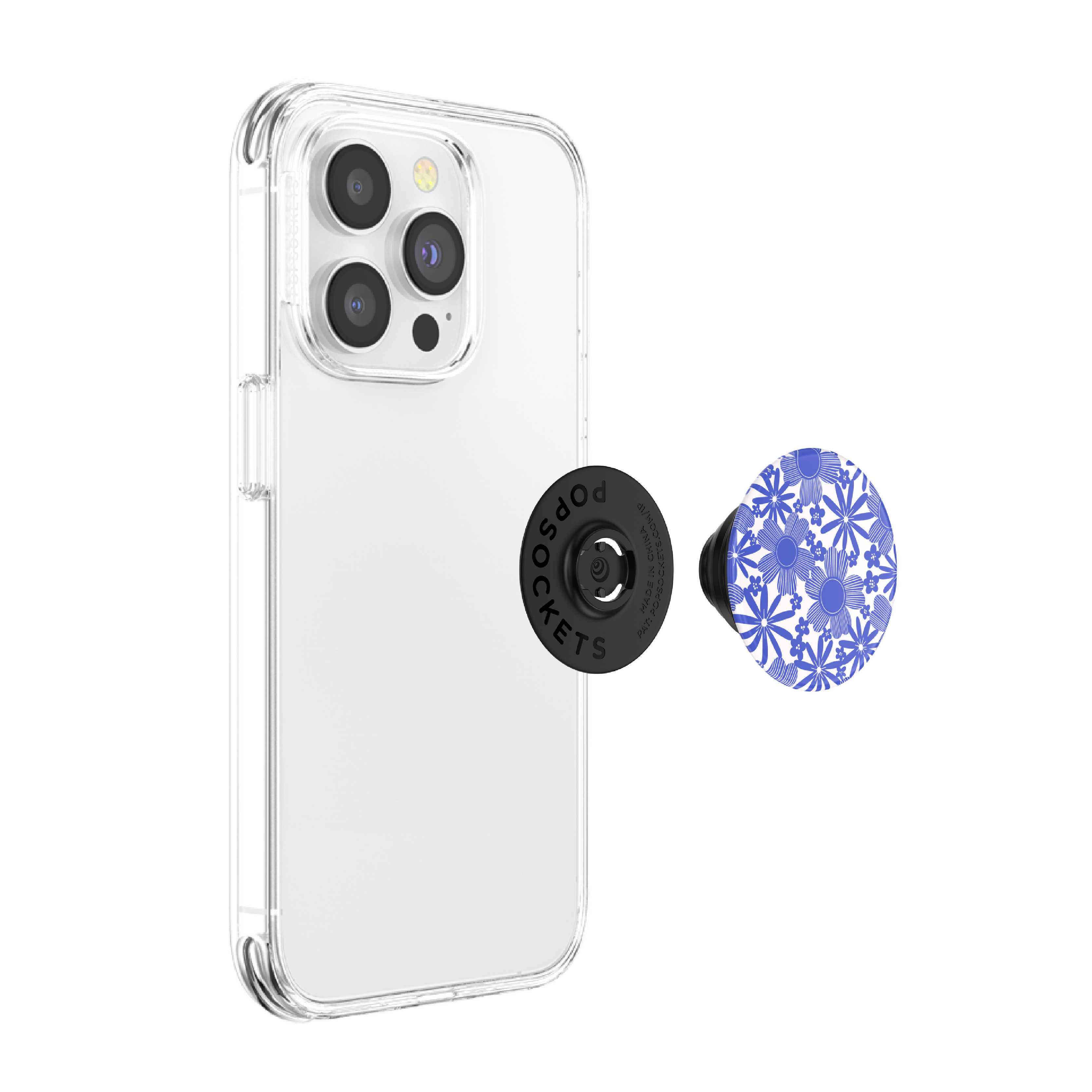 Sunday Toss Blue PopGrip - Swappable Phone Grip & Stand for iPhone, Samsung & More | Perfect for Selfies, Videos & Secure Phone Handling