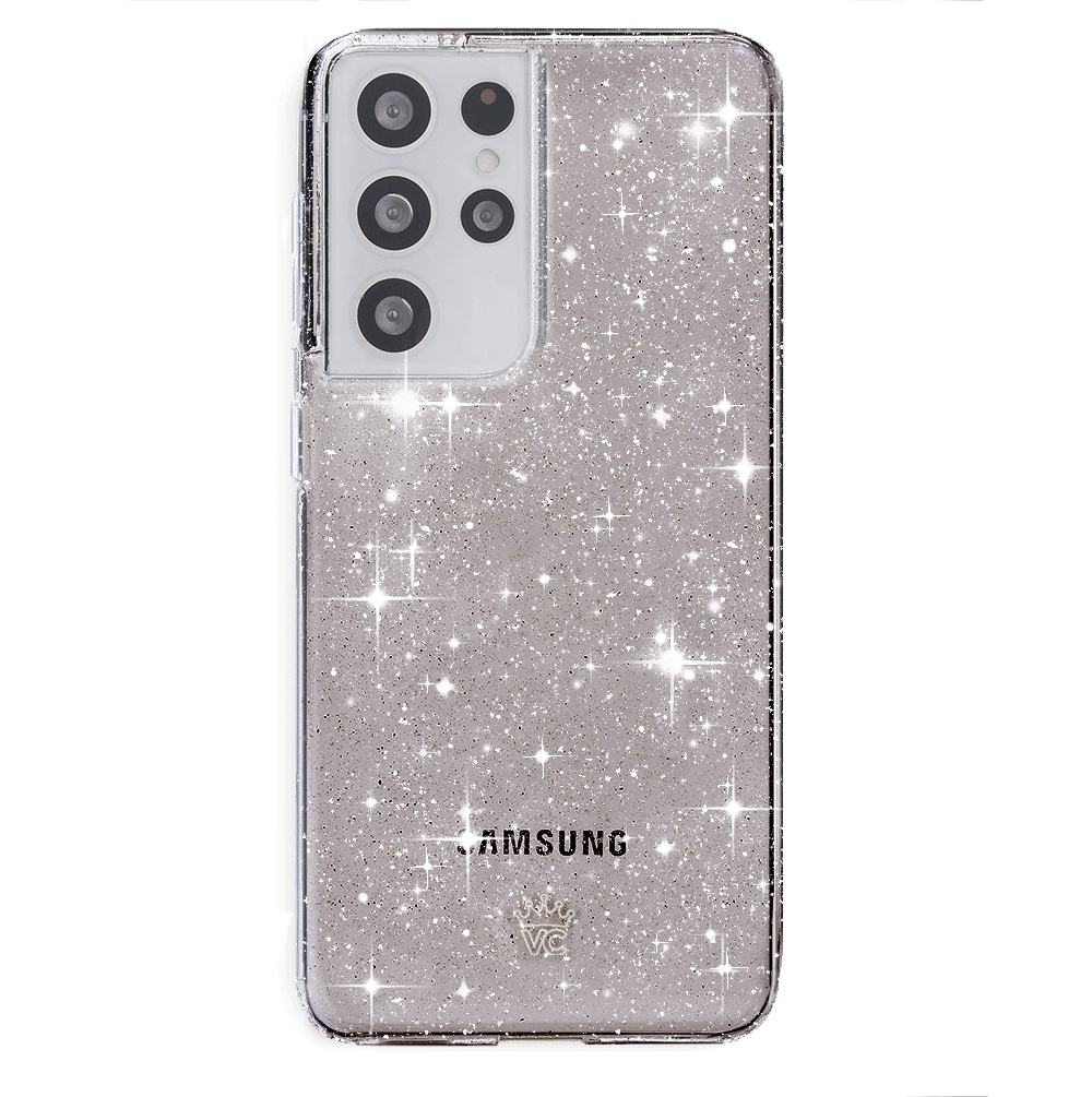 Samsung Galaxy Phone Case with Grey Stardust Design - Slim Protective Cover for Everyday Use, Work & Travel