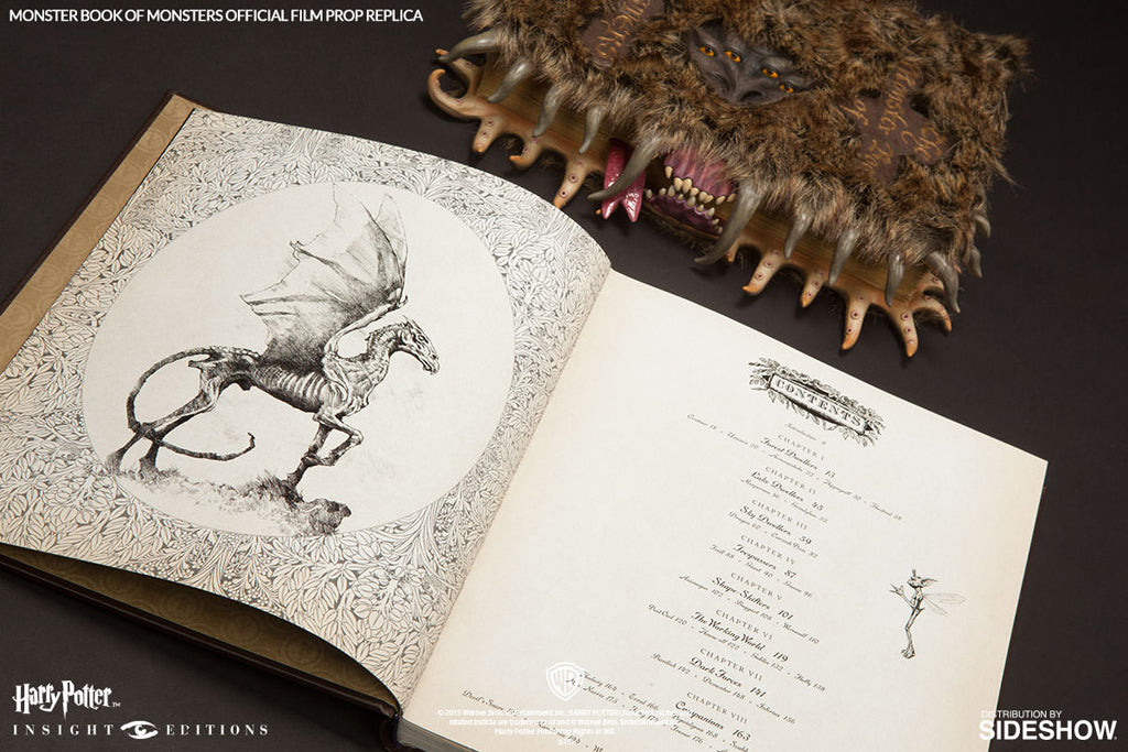 Harry Potter Monster Book of Monsters Official Film Prop Replica - Collectible Wizarding World Memorabilia for Fans & Decor