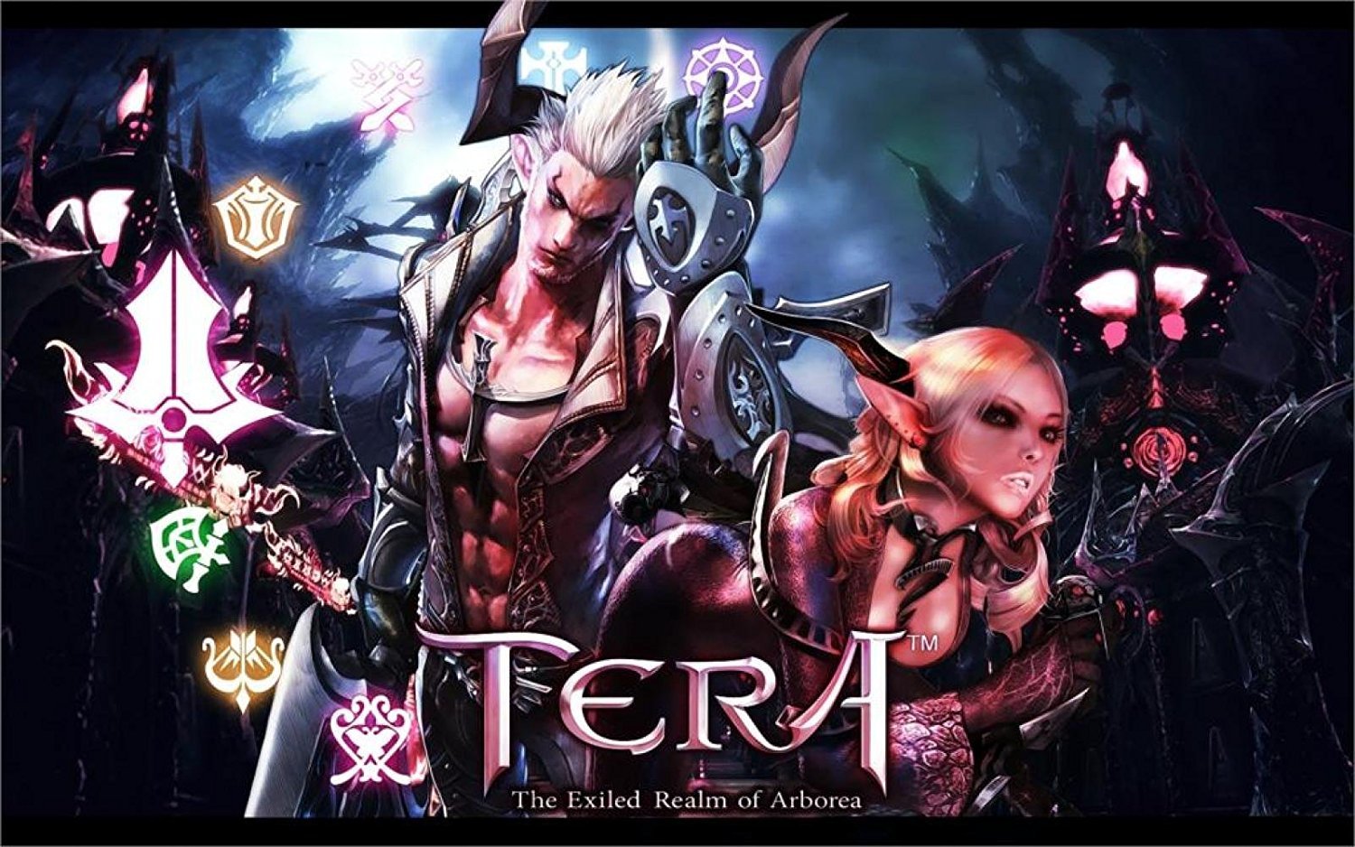 Tera Online Castanic Character Video Game Poster Print - 24x36 Inch Canvas Wall Art for Gaming Room & Office Decor