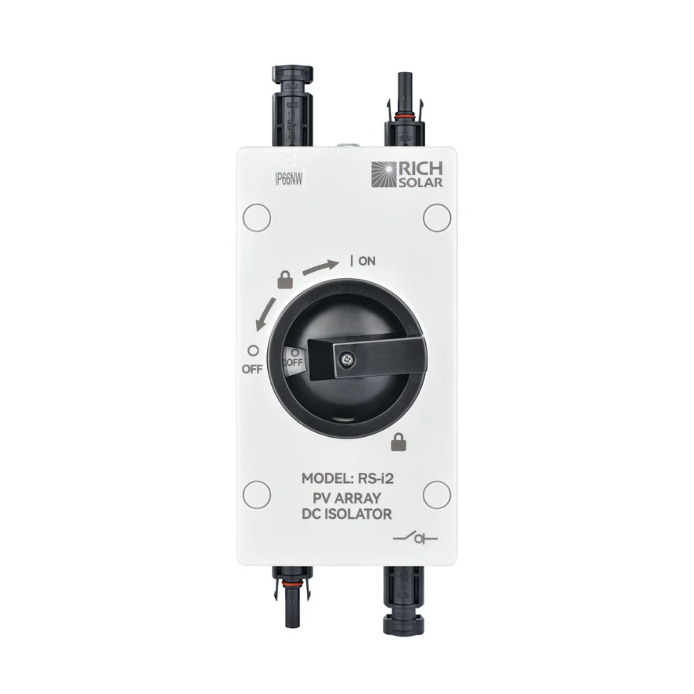 Rich Solar 30A 600V DC PV Disconnect Switch - Heavy Duty Solar Panel Isolator for Off-Grid Systems, RV, Marine & Home Solar Power Applications