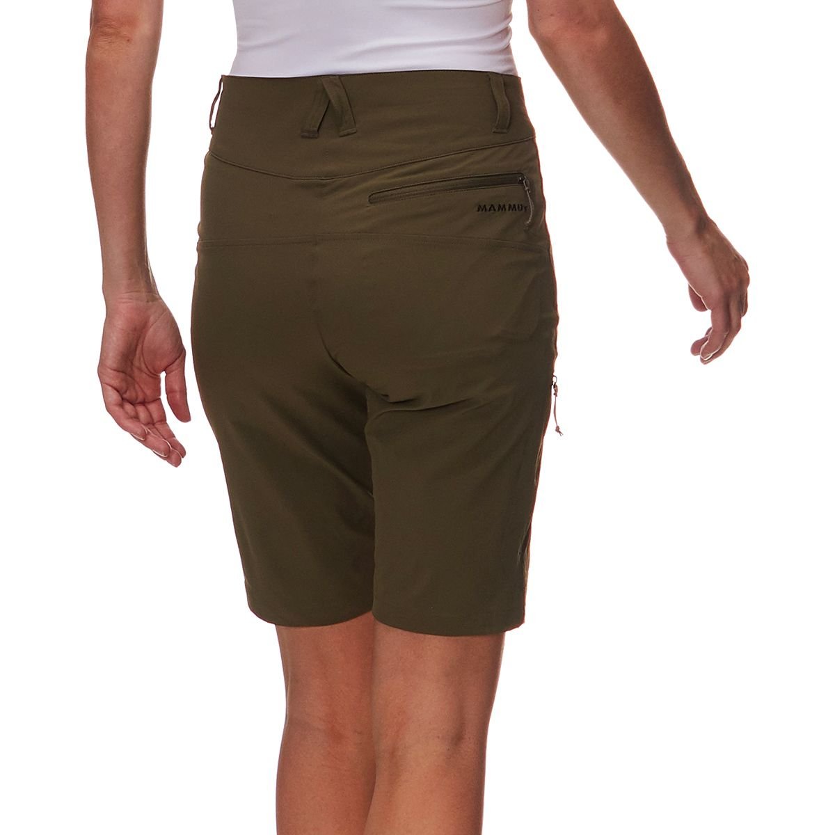 **Mammut Runje Women's Hiking Shorts - Quick-Dry, Lightweight, UPF 50+ - Iguana Green - Size US 16 - Perfect for Outdoor Adventures & Trail Running**