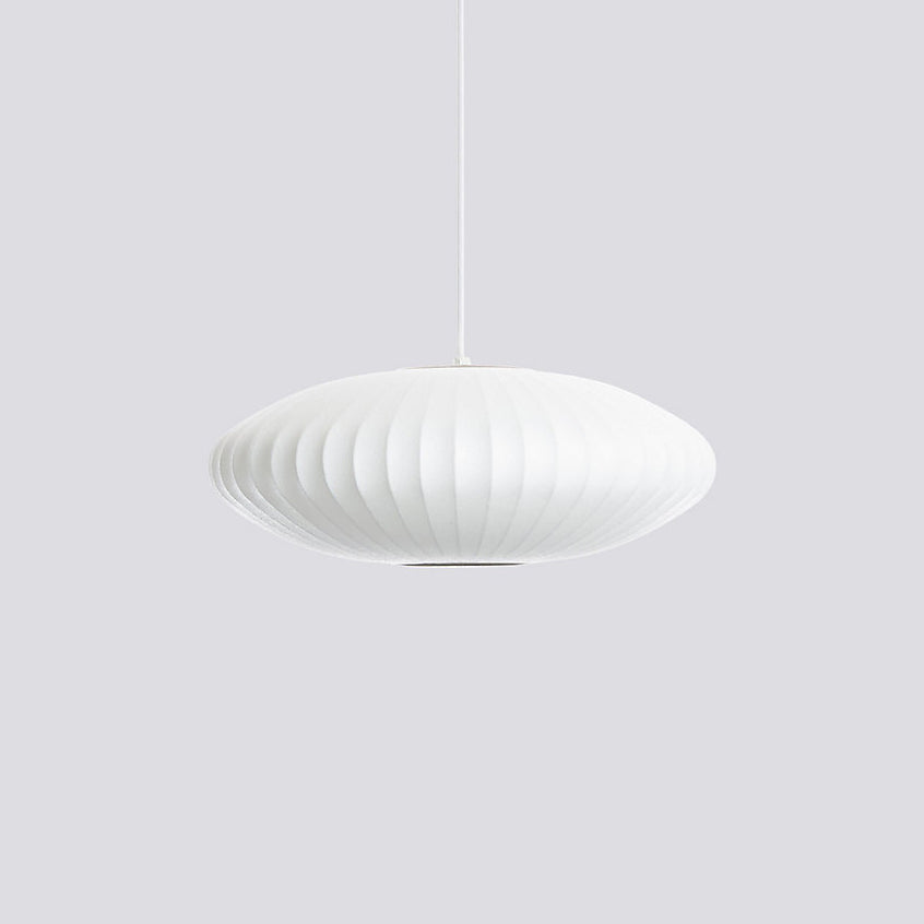 Handmade Bubble Mulberry Silk Pendant Light - Elegant Boho Chandelier for Bedroom, Living Room & Dining Room Decor | Natural Silk Shade with Soft Glow Lighting