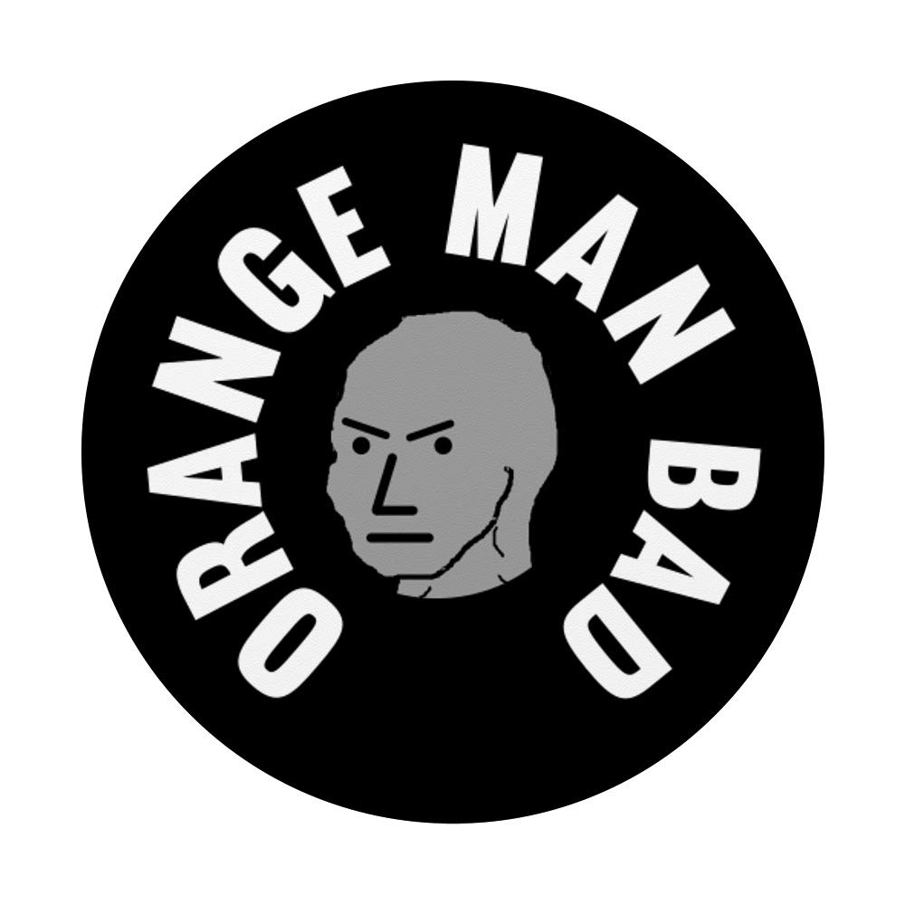Orange Man Bad NPC Meme Shirt - Funny Political Satire Graphic Tee for Trump Supporters & Critics | Great for Protests, Rallies & Internet Trolling