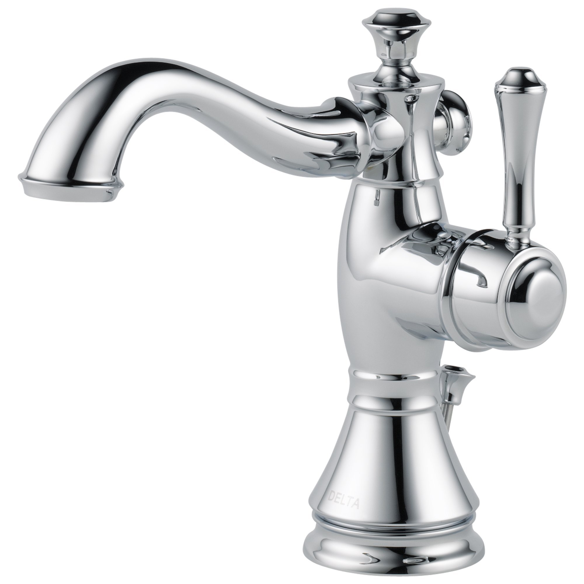 Delta Cassidy Single Handle Bathroom Faucet - Chrome 597LF-MPU with Metal Drain Assembly - Perfect for Modern Bathroom Sinks & Vanities - Ideal for Home, Hotel & Commercial Use