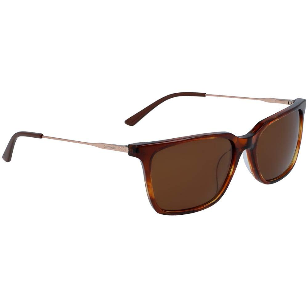 Calvin Klein CK 19703 S 248 Honey Havana Polarized Sunglasses for Men & Women - UV Protection, Fashionable & Lightweight for Outdoor Activities, Driving, and Beach Vacations