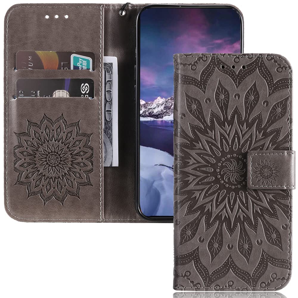 Premium PU Leather Magnetic Wallet Phone Case for iPhone 13 (6.1