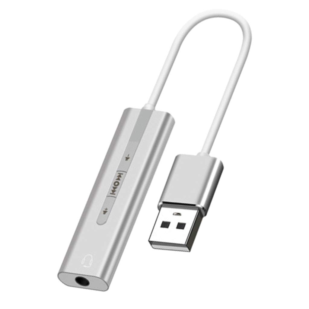 2-Pack USB Sound Card External Audio Converter Adapter with 3.5mm Jack - Perfect for Laptops, Gaming, and Conference Calls