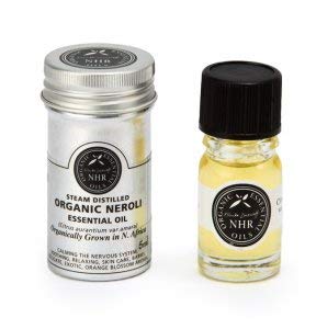 Pure Organic Neroli Essential Oil (Citrus aurantium var. amara) 500ml - 100% Natural Therapeutic Grade for Aromatherapy, Skin Care & Stress Relief by NHR Organic Oils - Perfect for Diffusers, Massage & DIY Beauty Products