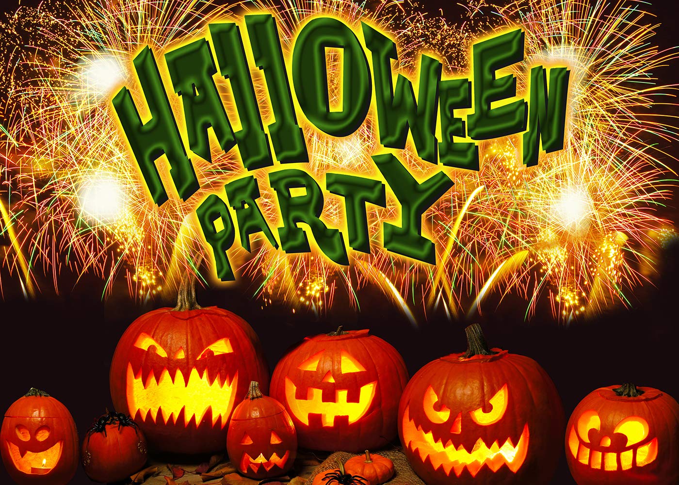 9X6FT Halloween Party Backdrop - Computer-Printed Vinyl Photography Background for Photo Studio, Themed Events & Spooky Decor | Perfect for Halloween Parties, Photo Shoots & Seasonal Home Decor