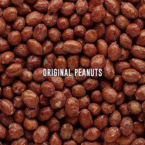 BEER NUTS Original Peanuts - Sweet & Salty Gluten Free Snacks - Kosher Certified, Low Sodium USA Made Peanuts - 12oz Resealable Can (Pack of 12) - Perfect for Parties, Road Trips & Office Snacking
