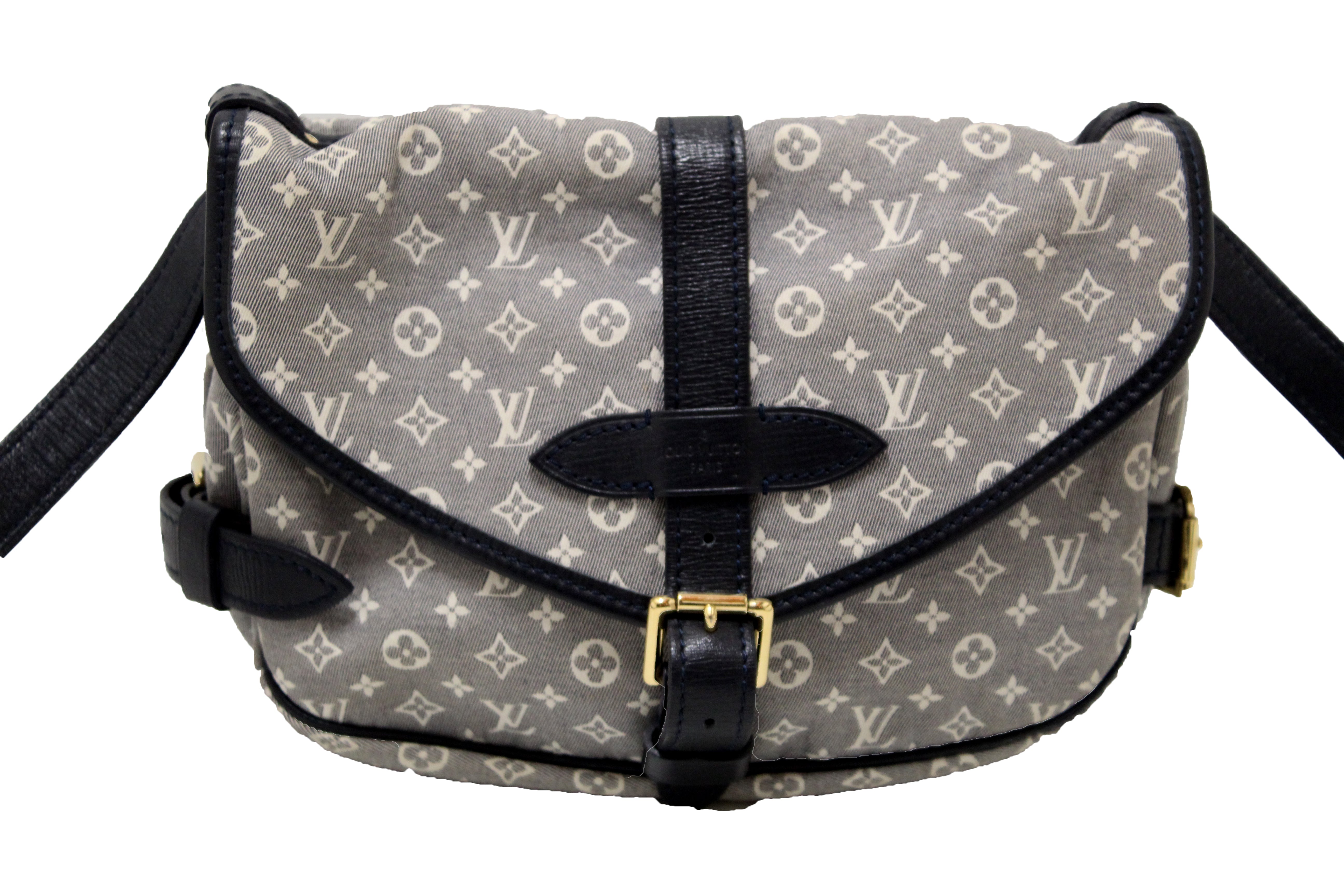 Authentic Louis Vuitton Encre Monogram Idylle Saumur PM Crossbody Messenger Bag - Luxury Leather Shoulder Bag for Women, Perfect for Work, Travel & Everyday Use