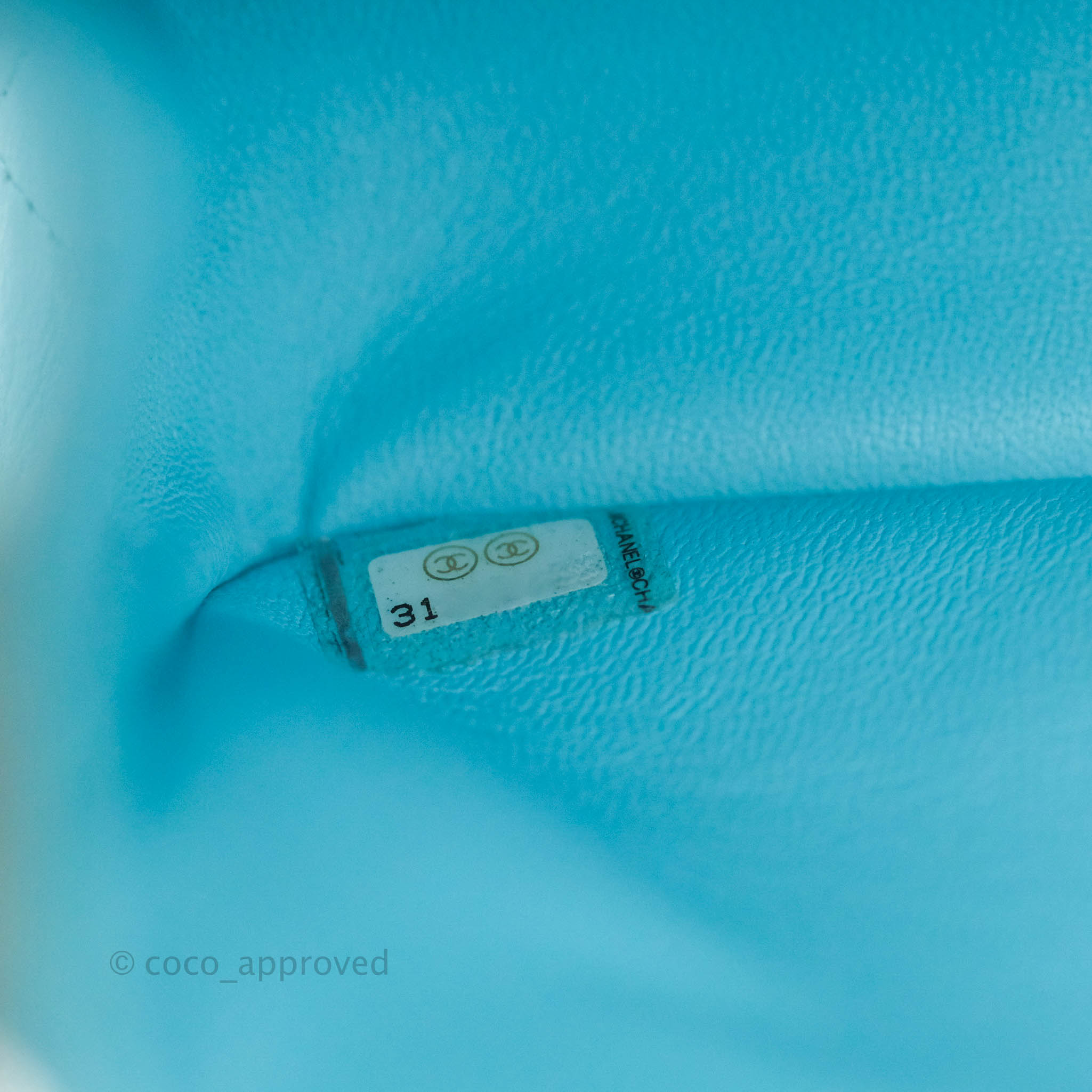Chanel Classic Medium Double Flap Bag in Tiffany Neon Blue Lambskin with Silver Hardware 21S Collection - Perfect for Evening Events & Luxury Fashion Accessories