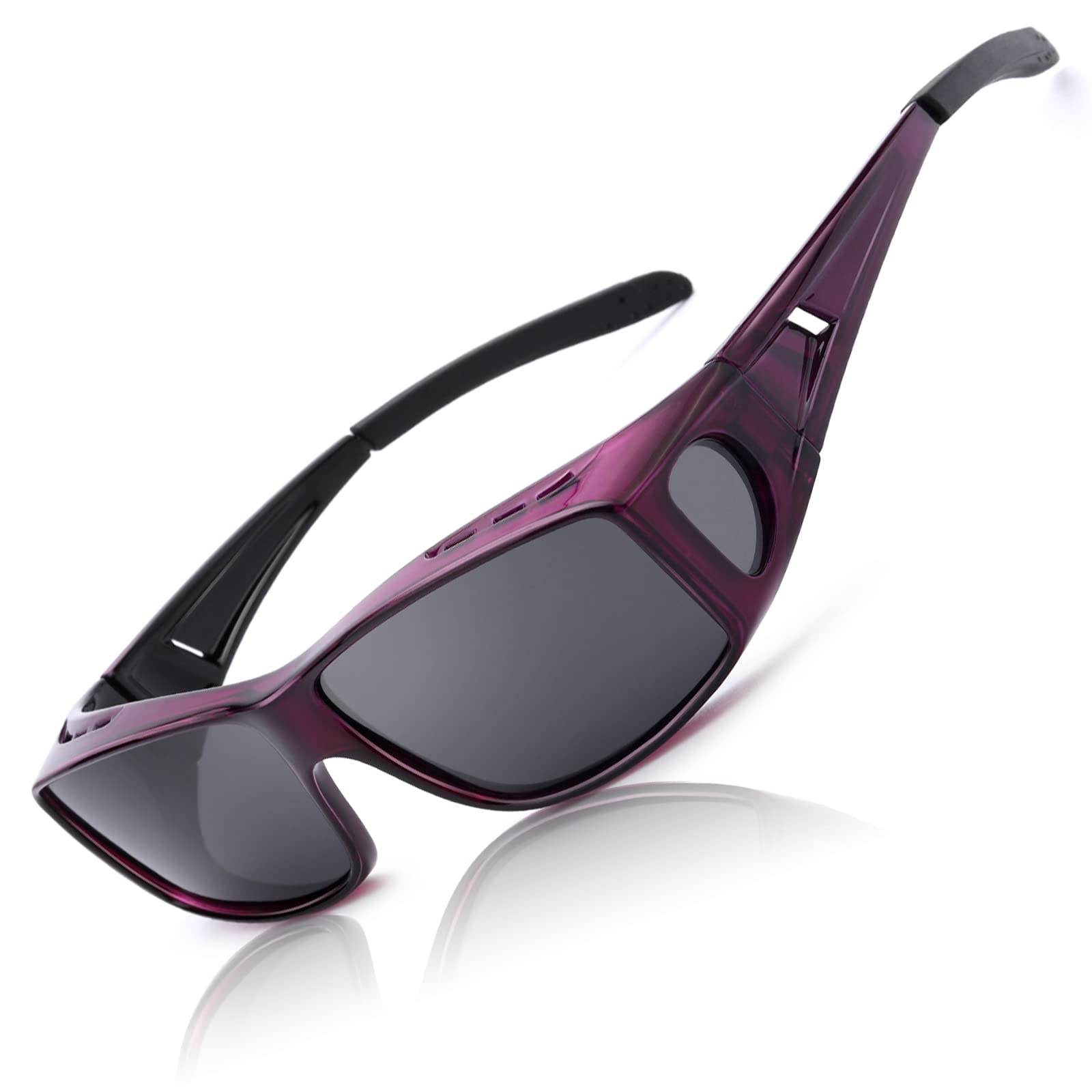LVIOE Polarized Wrap Around Sunglasses for Men & Women – UV Protection, Fit Over Prescription Glasses – Perfect for Driving, Outdoor Sports & Daily Sun Protection