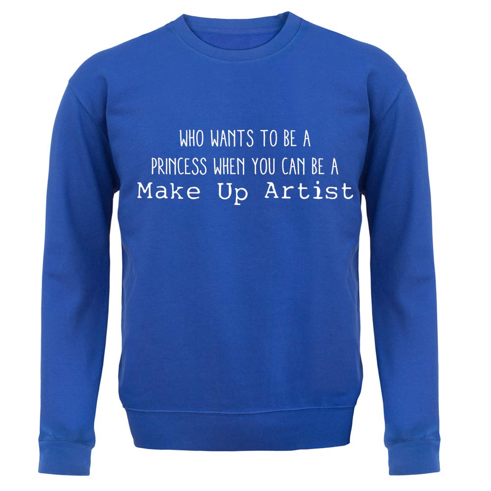 Unisex Crewneck Sweater - Princess & Makeup Artist Graphic Design for Women & Men | Perfect for Cosplay, Halloween & Birthday Gifts