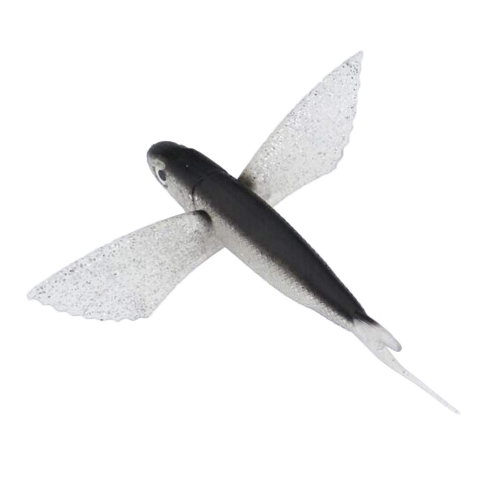 Aeihevo Bionic Flying Fish Saltwater Fishing Lure - Soft Tuna Lure for Kingfish, Tuna, Mackerel, Marlin, Mahi - Offshore Trolling & Onshore Floating Crankbait - Perfect for Deep Sea Fishing and Coastal Angling Adventures