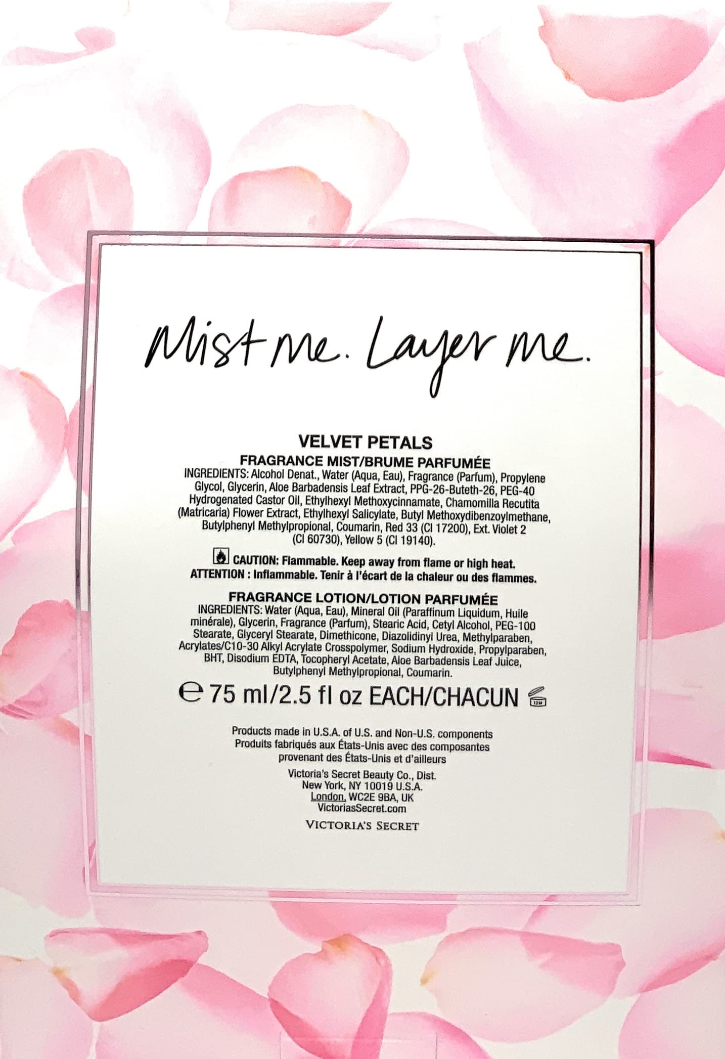 Victoria's Secret 2-Piece Gift Set - Velvet Petals Scented Body Mist & Body Lotion | Romantic Gift for Her, Valentine's Day Present, Birthday Gift Idea for Women