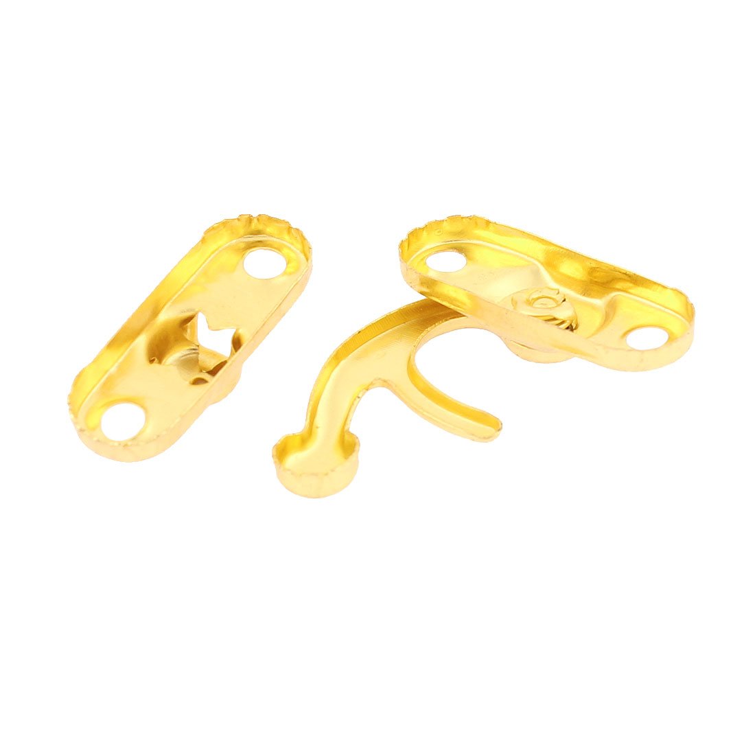 uxcell 10 Sets Gold Tone Hook Hinge Lock Clasp Closure Box Latch - Secure Jewelry Boxes, Cabinets & DIY Craft Projects
