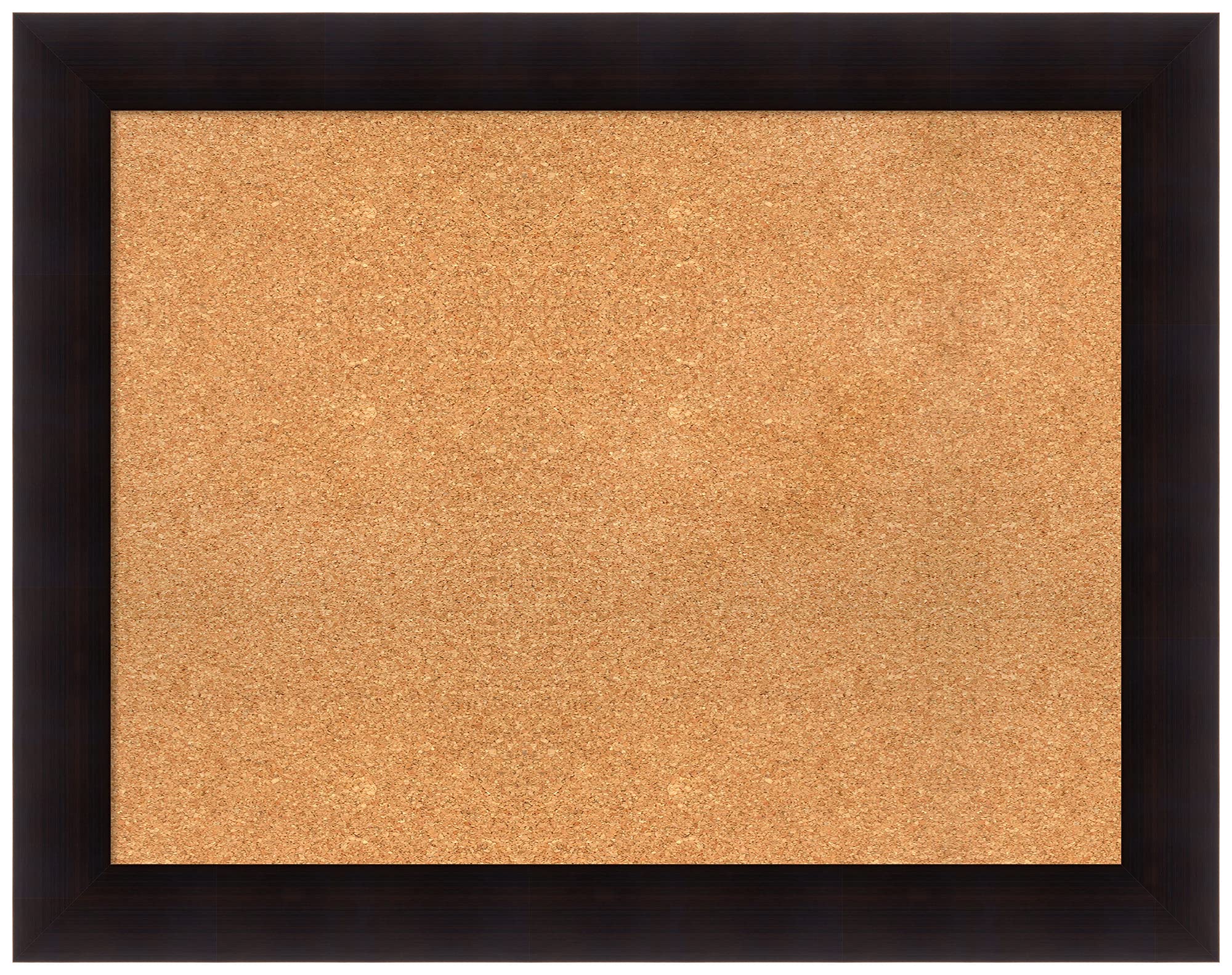 Natural Custom Cork Bulletin Board 38x30 Inches - Portico Espresso Wood Frame - Pin Board for Office, Home & School Organization - Various Custom Sizes Available - Perfect for Notes, Photos & Reminders