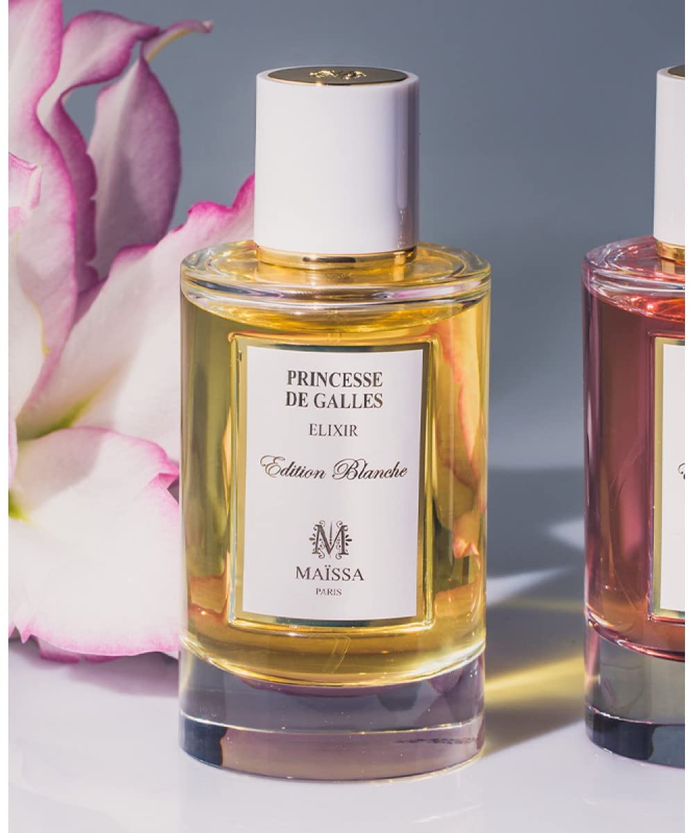 Princesse de Galles Edition Blanche Perfume 100ml by Maïssa - Luxury Floral Fragrance for Women, Perfect for Evening Events & Special Occasions