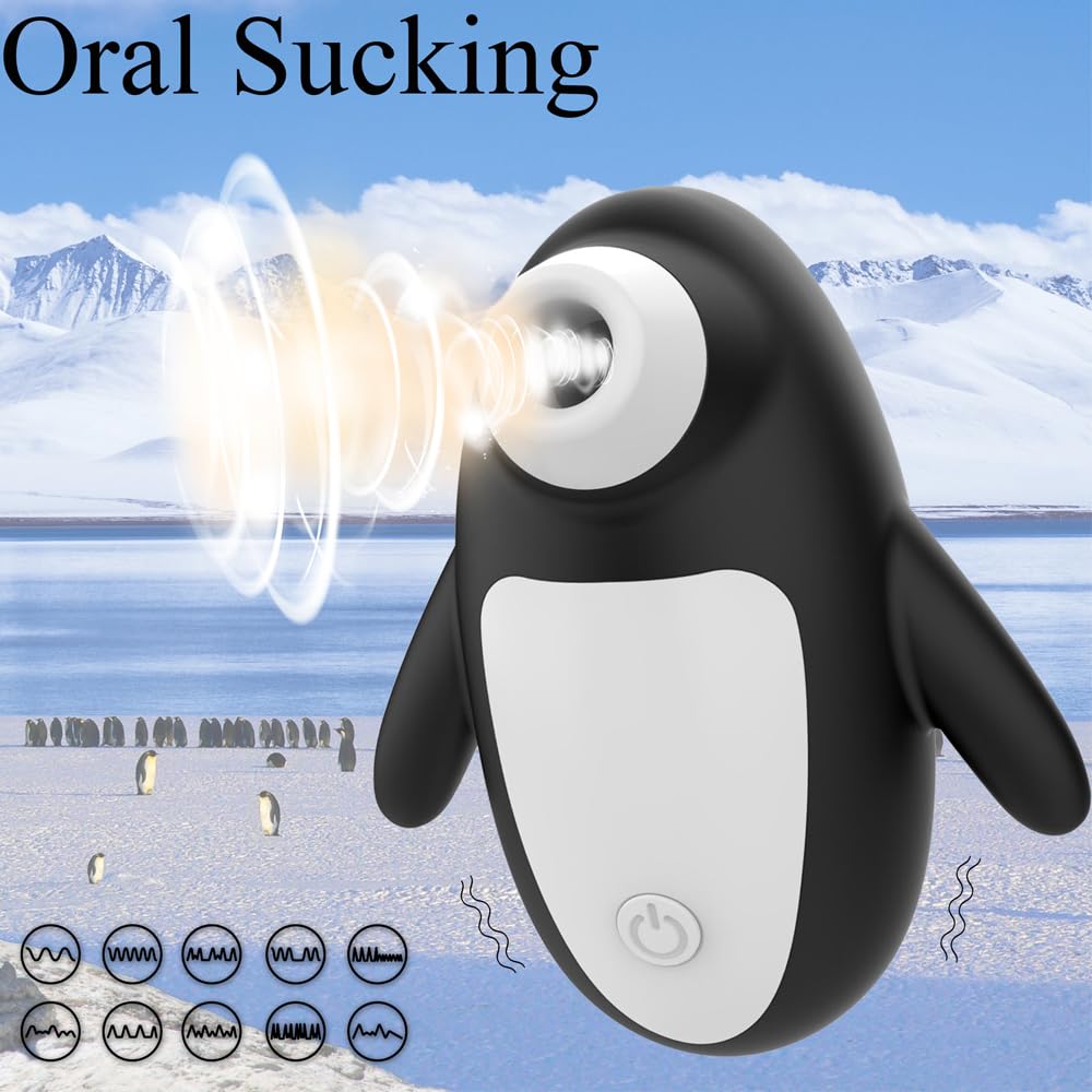 Premium Rechargeable Silicone Clitoral & Nipple Stimulator - 10 Powerful Suction Modes, Waterproof Air Pulse Massager for Women | Intimate Adult Sex Toy for Solo Play & Couples Foreplay | Discreet & Cute Design