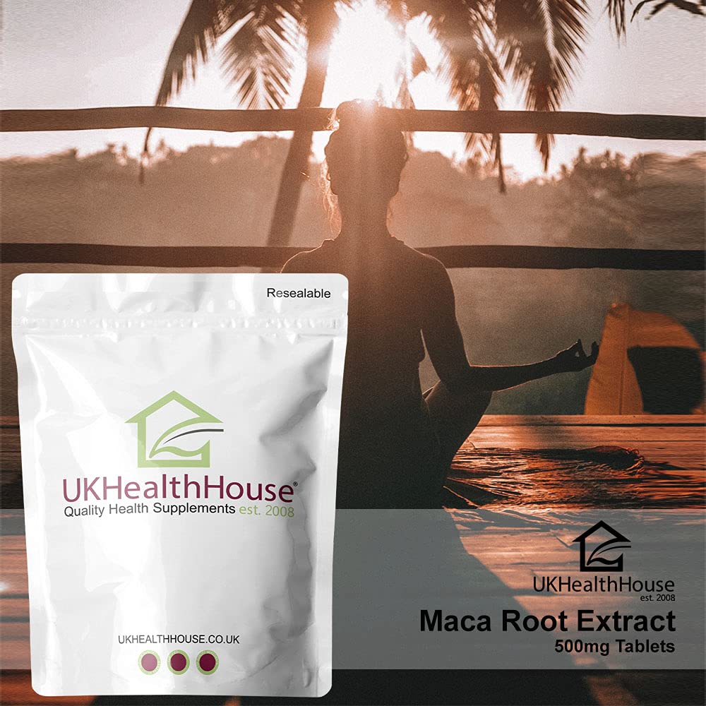 Premium Maca Root Extract 500mg x 30 Tablets - High Strength Vegan Supplement for Energy & Libido Boost - Maca Root Powder Capsules for Men & Women - Supports Hormonal Balance & Stress Relief - Perfect for Daily Wellness & Fitness Routines