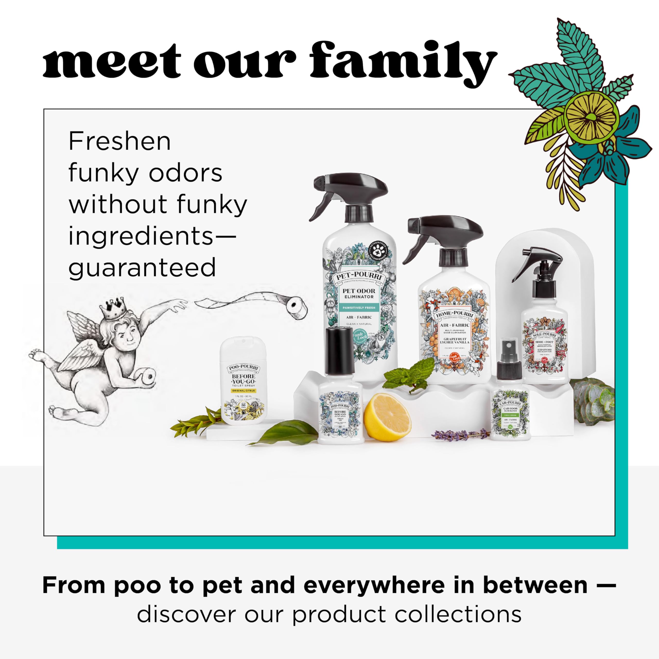 Poo-Pourri Before-You-Go Toilet Spray - 2 Fl Oz, Jasmine & Mint Scented Bathroom Air Freshener - Eliminates Odors Instantly - Perfect for Home, Office & Travel Use